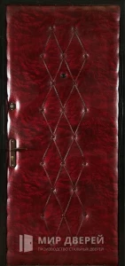 Металлическая дверь винилискожа №5 внешняя - фото