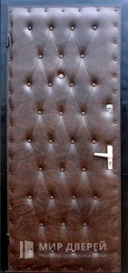 Дверь металлическая эконом с винилискожей №22 внутренняя - фото